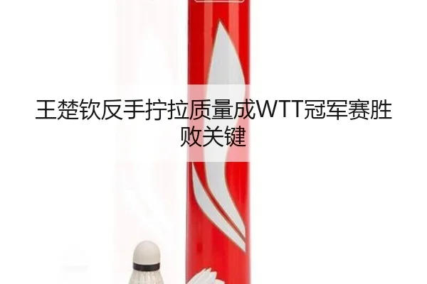 王楚钦反手拧拉质量成WTT冠军赛胜败关键